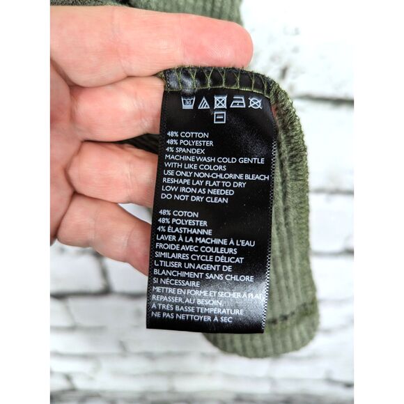 FREE PEOPLE BEACH "World Traveler" Olive Slub Knit Thermal Split-Back Top Small - Picture 7 of 7